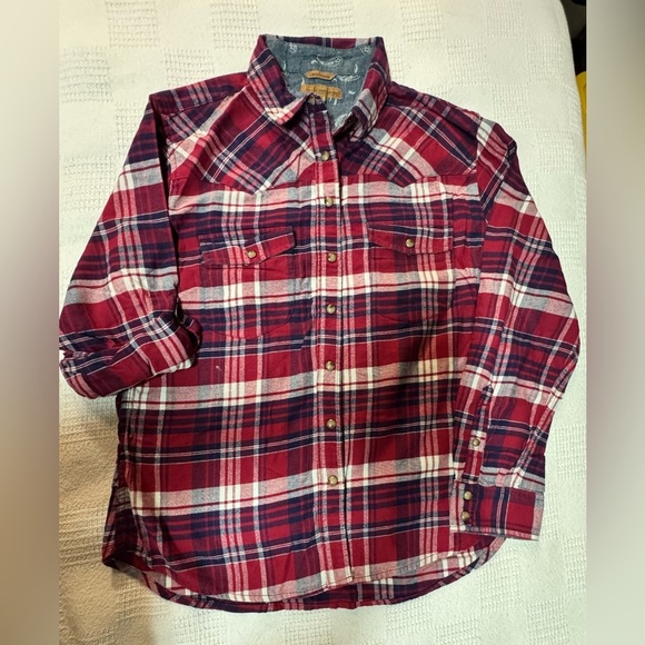 Jachs Girlfriend Flannel Shirt, Variety (M, Light Red) - Picture 12 of 15